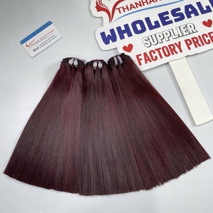 Extensiones de Cabello Humano Remy Virgen Vietnamita de Lujo al por Mayor, Liso Extremo, Trama Invisible, Paquetes Thanh T413 100g, Doble Cosido a Máquina - Product Image 5