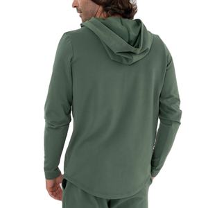 Gran oferta, sudaderas con capucha en blanco de manga larga para hombre de alta calidad con bolsillo frontal con cremallera, sudaderas personalizadas para adultos - Product Image 3