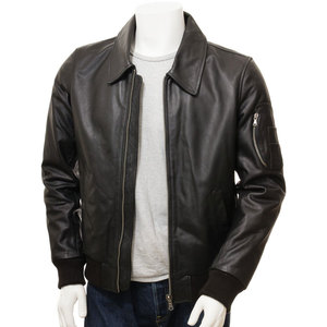 Veste en cuir de qualité supérieure de style High Street pour hommes, coupe-vent et respirante, coupe-vent imperméable et confortable pour l'hiver - Product Image 1