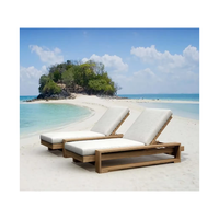 Chaises longues d'extérieur en teck Chaises longues d'extérieur Lit Sofasun