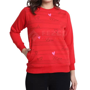 Sweat-shirts pour femmes fabriqués au Pakistan, vêtements de rue d'hiver, couleurs et logos personnalisables, devant 100% coton, design respirant - Product Image 2