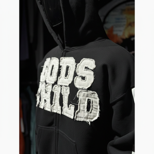 Nuevo Chándal de Forro Polar para Hombre 2026, Chándal Deportivo Personalizado de Alta Calidad con Capucha, Cremallera, Lavado Ácido, Bordado Desgastado - Product Image 5