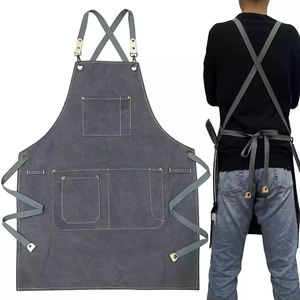 Apron with Cross Back Straps and Pockets High Quality Durable Barbers Apron - Product Image 6