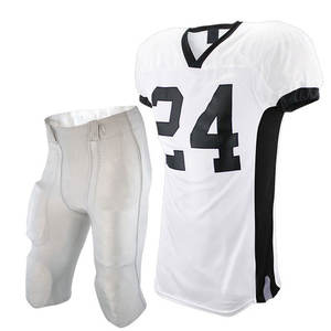 Uniformes de equipo de fútbol americano juvenil Logotipo personalizado Sublimación Jersey & Pant Shorts Set Design - Product Image 4