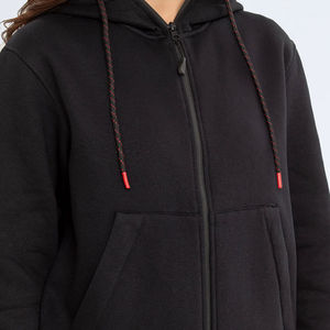 Sweats à capuche légers à séchage rapide pour femmes avec impression de logo personnalisé col à capuche solide pour l'automne et l'hiver Streetwear - Product Image 4
