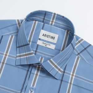 Aristino-Camisa informal a rayas para hombre, 50% bambú, 50% poliéster, manga larga teñida, 220g - Product Image 2