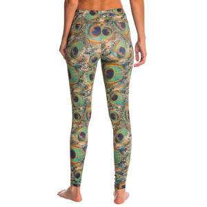 Solid <b>Pattern</b> Women Yoga <b>Leggings</b> in Polyester 2025 Pakistan Made Spandex Elastic Waist Sports Fitness Wear Pants Style - Product Image 3