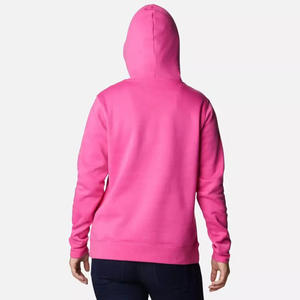 เสื้อฮู้ดลำลองสำหรับผู้หญิงมีฮู้ดระบายความร้อนด้านหน้าพิมพ์โลโก้ผ้าฝ้าย100% สำหรับฤดูหนาว - Product Image 2