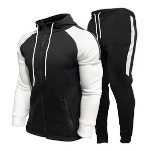 Conjunto de sudadera deportiva para otoño e invierno, pantalones largos deportivos con capucha para hombre, conjunto de 2 piezas de manga larga - Product Image 4