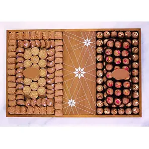 Вкус изысканности: поразите гостей нашим стильным подносом для подачи деревянного шоколада от объединенного мира торговли