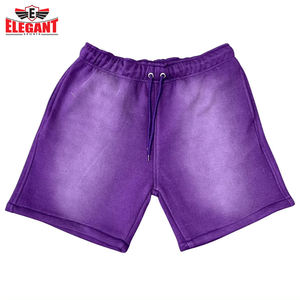 Pantalones cortos lavados con ácido, pantalones cortos transpirables de alta calidad para hombre, logotipo personalizado, haz tus propios pantalones cortos lavados con ácido - Product Image 3