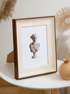 Cadre <span class=keywords><strong>photo</strong></span> en plastique ps brun noyer blanc <span class=keywords><strong>de</strong></span> style américain bon marché pour la décoration intérieure - Product Image 4