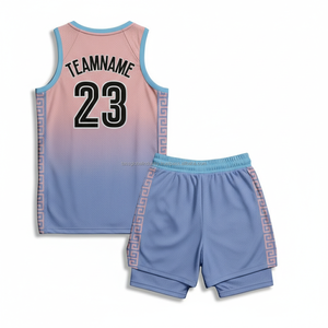 Nouveau maillot de basket-ball personnalisé OEM, sublimation, pas cher, respirant, vêtements de basket-ball pour hommes, uniforme de basket-ball surdimensionné, séchage rapide - Product Image 3
