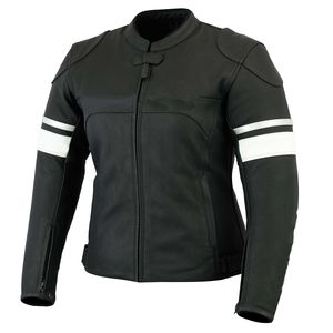Veste vintage |   Veste de moto en cuir de style rétro - Product Image 1