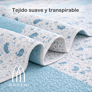 MANEMI Copriletto Classico Estivo di Mezza Stagione con Stampa Paisley, Lavabile, per Uso Domestico, Fodere per Cuscini, Varie Misure - Product Image 4