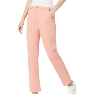 Nuevo verano cómodo Casual al aire libre sólido Chinos pantalones Slim Fit Skinny mujeres al por mayor Chinos Pantalones y Pantalones - Product Image 1
