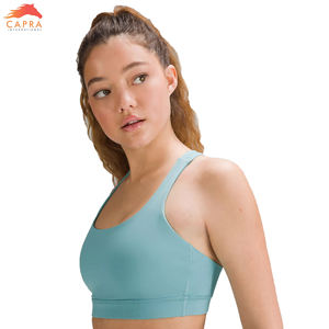 Soutien-gorge de sport pour femme, design simple et respirant, sans manches, en Spandex/Polyester, maintien moyen, prix de gros abordable, OEM ODM - Product Image 5
