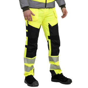 Pantalones de Alta Visibilidad Personalizables de Alta Calidad, Ropa de Trabajo de Seguridad Reflectante, Pantalones de Seguridad para Hombre, Pantalones de Trabajo - Product Image 1