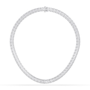 Collar de tenis de moissanita de corte radiante de 71,00 quilates, hecho en plata de ley para ella, a la hora de la compra, a la moda - Product Image 1