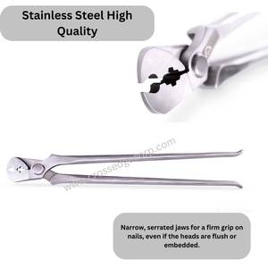 Flat Mouth Cattle Nail <b>Puller</b> Tool Hoof Clippers Farrier Non-Slip Firm Grip Tower Pincers Pliers Nippers Snips Claw <b>Puller</b> - Product Image 2