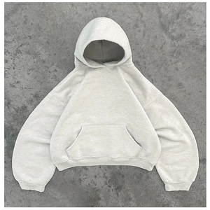 Approvisionnement direct d'usine personnalisé 100% coton sweat à capuche en éponge française hommes surdimensionné Boxy Fit sweat à capuche et pantalons de survêtement ensemble survêtements d'hiver - Product Image 4