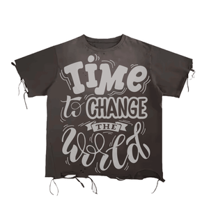 Luxury Boxy Custom 100% Cotton T-<b>Shirt</b> <b>Black</b> 230 Gsm Heavyweight Oversized Thick Drop Shoulder Print Streetwear Terry Fabric - Product Image 3