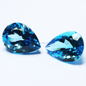 Topaze bleue de Londres naturelle en forme de poire de qualité supérieure, parfaite pour les bagues, les pendentifs et les sertissages de bijoux aux prix de gros les plus bas OEM - Product Image 6