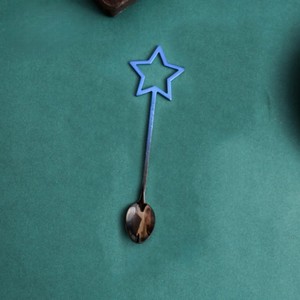 Cuillère à café étoile en métal de haute qualité avec poignée cuillère à remuer but cadeau à bas prix - Product Image 5