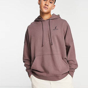 Sweat à capuche surdimensionné léger Basics pour tenue décontractée et activités de plein air Sweat à capuche surdimensionné simple uni pour hommes - Product Image 1