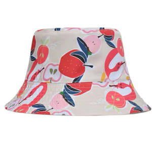 Chapeau Bob en Peluche Personnalisé avec Logo Dessin Animé, Motifs Imprimés Numériquement, à Large Bord, pour Pêcheurs, Cyclisme et Usage Quotidien, Sublimation - Product Image 2
