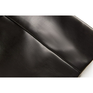 Gilet en cuir imperméable respirant fabriqué en usine pour hommes adultes décontracté bouton décoration coupe-vent courte longueur-pour l'hiver été - Product Image 2