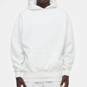 Peso pesado OEM de alta calidad Streetwear 360 gramos 100% algodón Sudadera con capucha de gran tamaño Casual en blanco personalizado Sudadera con capucha sudaderas con capucha para hombres - Product Image 2