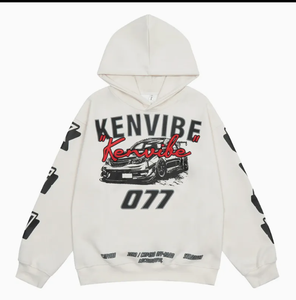 Custom Mens Plus Size 100% Cotton Hooded <b>Drop</b> Shoulder Fleece Winter Casual Windproof Quick Dry Breathable 430GSM Hoodie - Product Image 3
