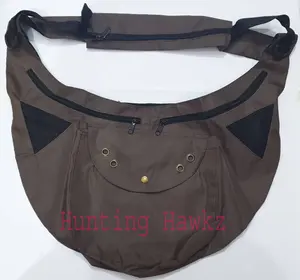Cordura棕色BANDOLERO袋，带大存储容量的狩猎袋，带肉袋的猎鹰侧袋