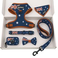 Coffret cadeau pour animaux de compagnie de style britannique | Ensemble de bandana de laisse de harnais pour chien personnalisé | Fabricant d'accessoires pour animaux de compagnie direct d'usine