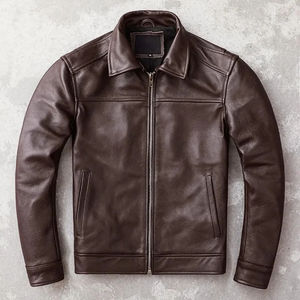 Chaqueta de cuero de PU para motocicleta Retro con capucha desmontable para hombre, chaqueta gruesa ajustada para otoño e invierno, moda para hombre - Product Image 4