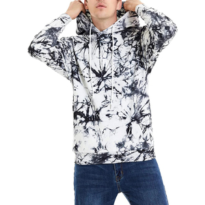 Sweats à capuche tie-dye de qualité supérieure, couleur unie, personnalisés, respirants, basiques, en coton mélangé, prix de gros, sweats à capuche tie-dye - Product Image 2