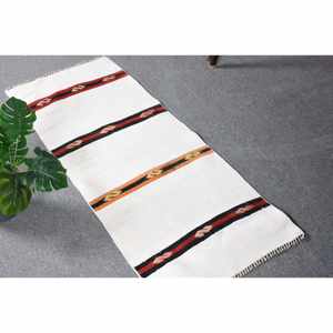 Vintage Turkish <b>Rug</b> Classic White Style 17ft X 43ft Large Area <b>Seagrass</b> Wool Patchwork Pattern for Teen's Room Hallway Latex - Product Image 1