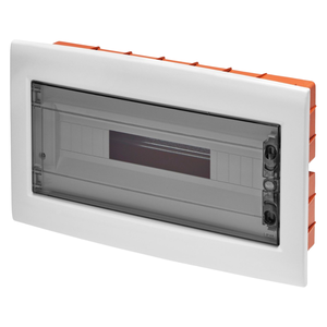 Gewiss serie 40 CDI attrezzatura per la distribuzione di energia da incasso 18 moduli con porta fumé trasparente IP40 confezione da 1 - Product Image 1
