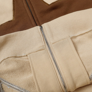 Diseño personalizado Raw Hem sudaderas con capucha Unisex 100 algodón corte borde Sudadera con capucha impresión corte borde personalizado corte y coser Sudadera con capucha - Product Image 5