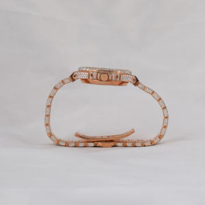 Reloj de Pulsera Clásico para Hombre con Diamantes de Moissanita, Estilo Baguette, Chapado en Oro Rosa, Correa de Acero Inoxidable, Pantalla Analógica, Número de Regalo - Product Image 6