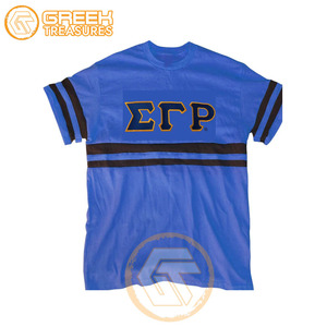 Camiseta de Jersey de algodón de alta calidad Sigma Gamma Rho Mujeres Ropa de hermandad personalizada Transpirable Impreso Ropa griega Verano - Product Image 4