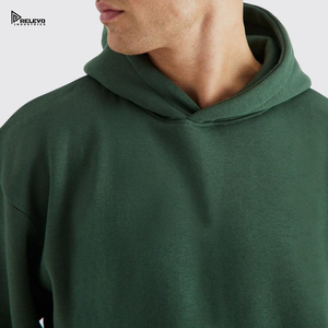 Chándal de Felpa 100% Algodón, Diseño Personalizado, Venta al Por Mayor, Color Verde, Corte Ajustado, Hombros Caídos, para Hombre - Product Image 6