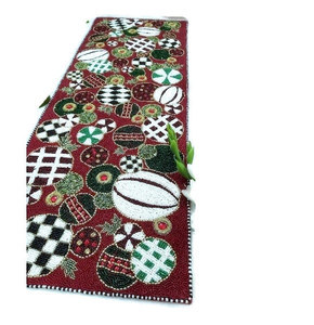 Camino de mesa con cuentas de flores de 13x36 pulgadas, hermosa decoración de mesa de cocina para damas de moda - Product Image 3