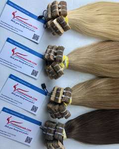 Ruban Extensions de Cheveux Double Dessiné Extension de Bande de Cheveux Humains Vierge Remy Ruban Dans Les Extensions de Cheveux Humains - Product Image 1