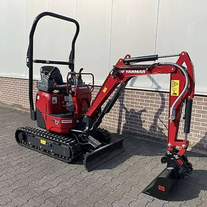 Mini-excavatrice Yanmar VIO12 de 1,2 tonne, à faible déport, hydraulique, petite excavatrice sur chenilles, machine de terrassement et d'aménagement paysager, PLC - Product Image 1