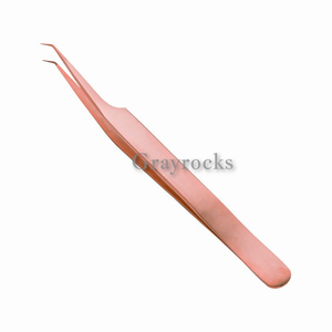 Vente en gros de pinces à plasma pointues en or pour femmes, instruments de beauté en acier inoxydable avec marque privée pour pince à cils - Product Image 4