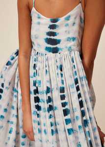 Nueva llegada de gran tamaño suelta completa moda peso ligero playa estilo señoras Tie Dye verano Casual largo Maxi para mujeres - Product Image 4