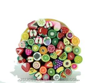 Lovely Fruit Decoration nail art slice sticker 3D clay patch Adults Finger DIY Ornament