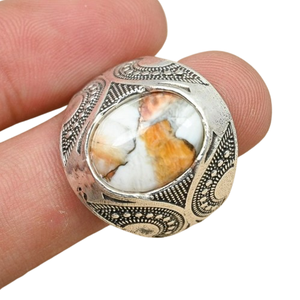 Anillo de piedras preciosas turquesas de Plata de Ley 925, joyería hecha a mano, anillo de estilo bohemio de plata, joyería para mujer, regalo de boda para esposa - Product Image 1